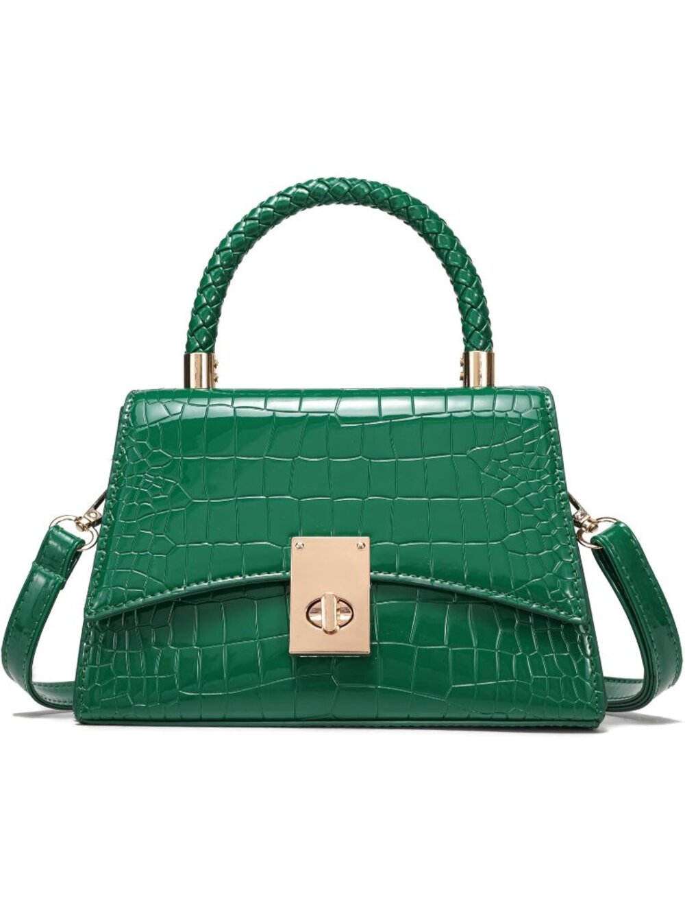 Women's Deepgreen Small Crossbody Bag Mini Satchel Cute Shoulder Purse Bag